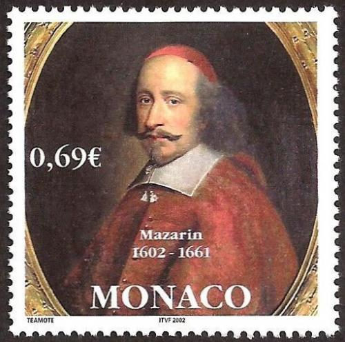 Poštová známka Monako 2002 Kardinál Jules Mazarin Mi# 2592
