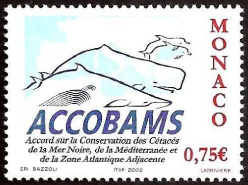 Poštová známka Monako 2002 Ochrana moøské fauny Mi# 2594