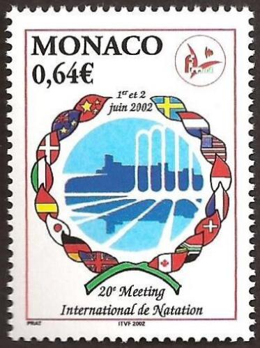 Poštová známka Monako 2002 Mezinárodní plavecké závody Mi# 2599