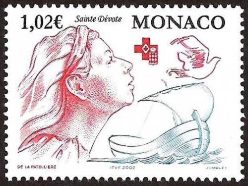 Poštová známka Monako 2002 Svätá Dévote, patronka Monaka Mi# 2607