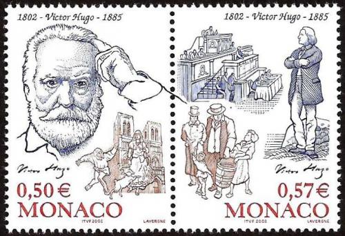 Poštové známky Monako 2002 Victor Hugo Mi# 2613-14