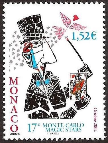 Poštová známka Monako 2002 Mezinárodní kouzelnický festival Monte Carlo Mi# 2620