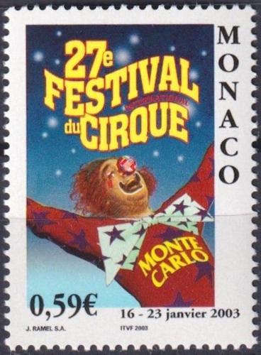 Poštová známka Monako 2003 Cirkus Monte Carlo Mi# 2636