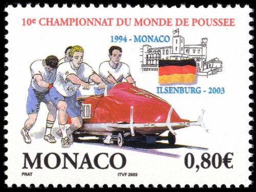 Poštová známka Monako 2003 MS v jízdì na bobech Mi# 2638