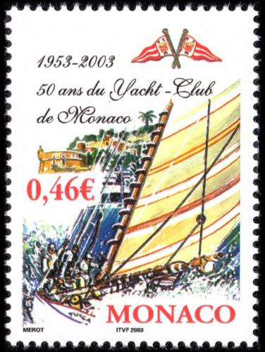 Poštová známka Monako 2003 Jachtingový klub, 50. výroèie Mi# 2639