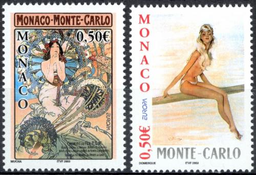 Poštové známky Monako 2003 Európa CEPT, plakáty Mi# 2647-48