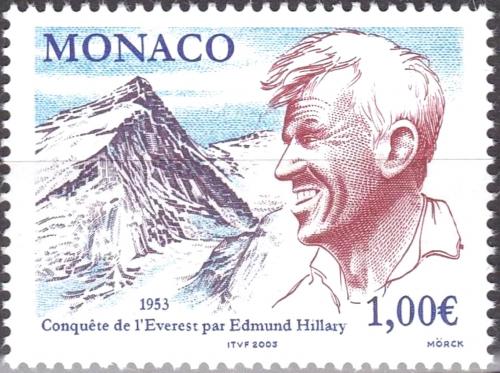 Poštová známka Monako 2003 Edmund Hillary a Mount Everest Mi# 2664