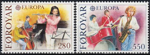 Potovn znmky Faersk ostrovy 1985 Evropa CEPT, rok hudby Mi# 116-17