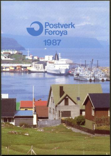 Roèníkové album Faerské ostrovy 1987 Mi# 145-61 + Block 3 Kat 34€