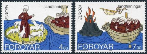 Potov znmky Faersk ostrovy 1994 Eurpa CEPT, objavy Mi# 260-61