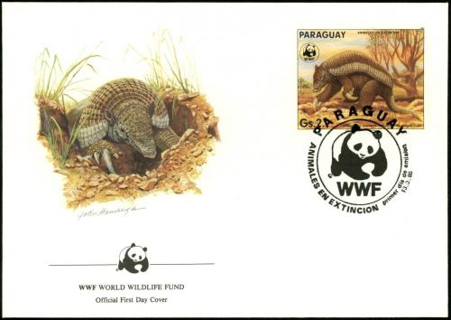 FDC Paraguaj 1985 Psovec velk, WWF 023 Mi# 3854