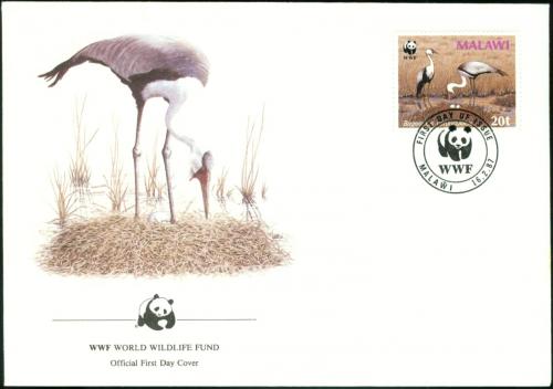 FDC Malawi 1987 Jeb bradavinat, WWF 047 Mi# 479 X