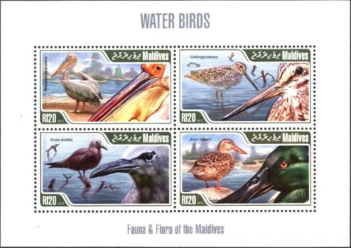 Poštové známky Maldivy 2013 Vodní ptáci Mi# 4923-26 Kat 10€