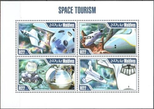 Poštové známky Maldivy 2013 Vesmírná turistika Mi# 5003-06 Kat 11€