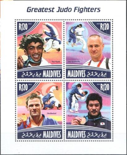 Poštové známky Maldivy 2014 Judo Mi# 5264-67 Kat 10€