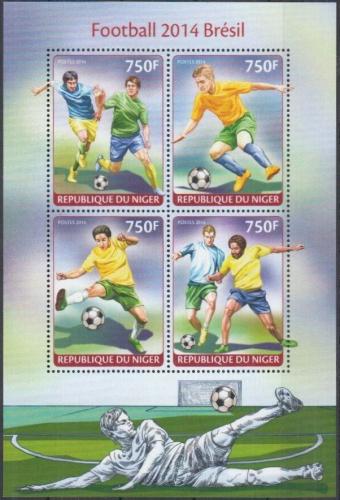 Poštové známky Niger 2014 MS ve futbale Mi# 2732-35 Kat 12€