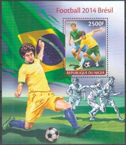 Poštová známka Niger 2014 MS ve futbale Mi# Block 288 Kat 10€