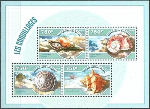 Poštové známky Niger 2014 Mušle Mi# 3035-38 Kat 12€