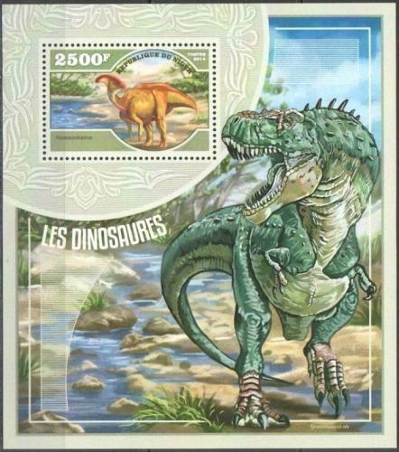 Poštová známka Niger 2014 Dinosaury Mi# Block 353 Kat 10€