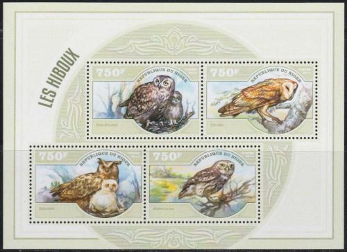 Poštové známky Niger 2014 Sovy Mi# 3055-58 Kat 12€