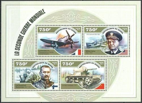 Poštové známky Niger 2014 Druhá svìtová válka Mi# Mi# 3110-13 Kat 12€