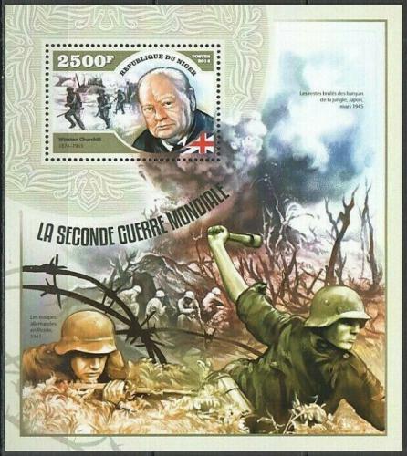 Poštová známka Niger 2014 Druhá svìtová válka Mi# Mi# Block 366 Kat 10€