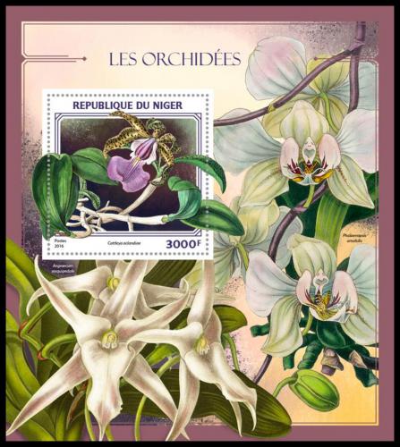 Poštová známka Niger 2016 Orchideje Mi# Block 589 Kat 12€