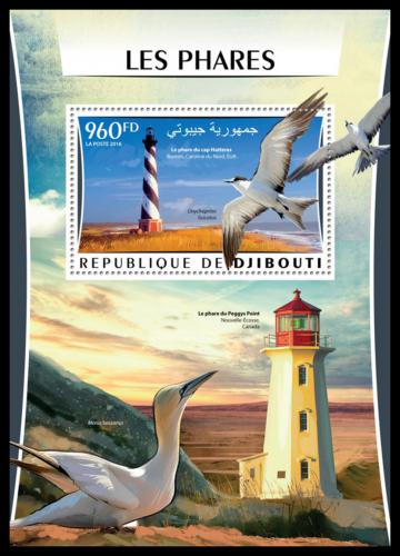 Poštová známka Džibutsko 2016 Majáky Mi# Block 214 Kat 12€