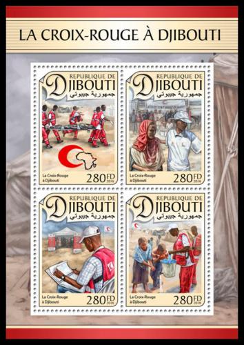Poštové známky Džibutsko 2016 Èervený kríž Mi# 1393-96 Kat 11€