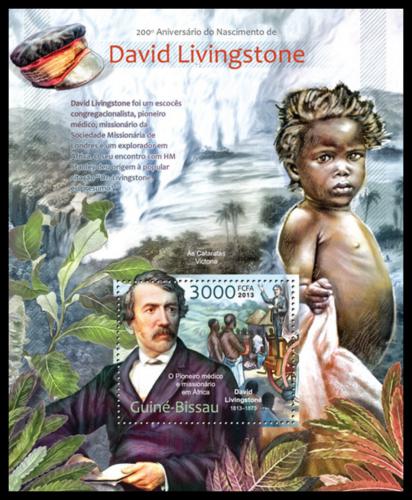 Poštová známka Guinea-Bissau 2013 David Livingstone Mi# Block 1132 Kat 12€