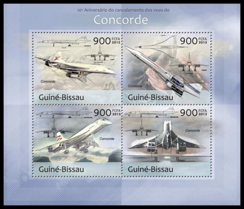 Poštové známky Guinea-Bissau 2013 Concorde Mi# 6477-80 Kat 14€