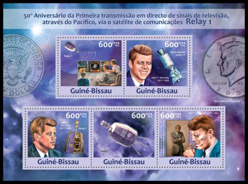 Poštové známky Guinea-Bissau 2013 Televizní družice Mi# 6596-6600 Kat 12€