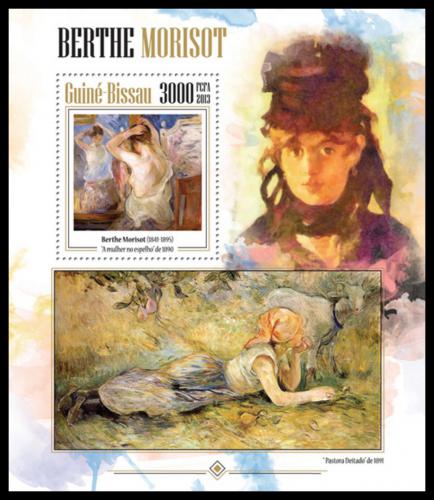 Poštová známka Guinea-Bissau 2013 Umenie, Berthe Morisot Mi# Block 1201 Kat 12€