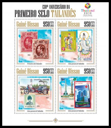 Poštové známky Guinea-Bissau 2013 První thajské známky Mi# 6863-66 Kat 15€