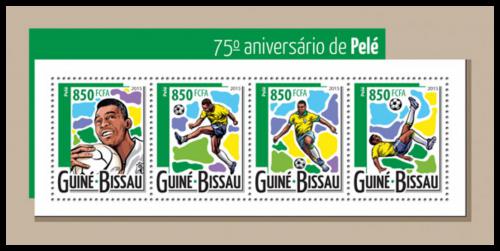 Poštové známky Guinea-Bissau 2015 Pelé, futbalista Mi# 7876-79 Kat 14€