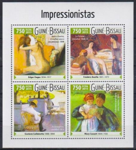 Poštové známky Guinea-Bissau 2015 Umenie, akty Mi# 8069-72 Kat 12€