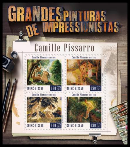 Poštové známky Guinea-Bissau 2015 Umenie, Camille Pissarro Mi# 8283-86 Kat 13€