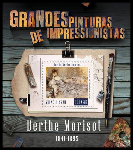 Poštová známka Guinea-Bissau 2015 Umenie, Berthe Morisot Mi# Block 1441 Kat 11€