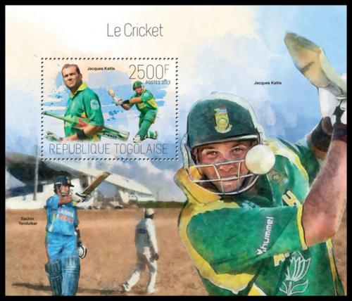Poštová známka Togo 2013 Kriket Mi# Block 898 Kat 10€