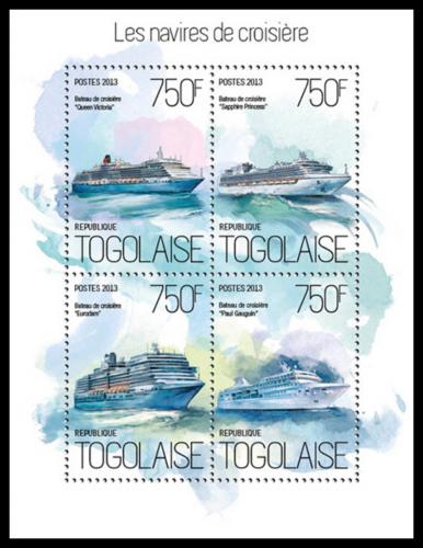 Poštové známky Togo 2013 Výletní lode Mi# 5436-39 Kat 12€