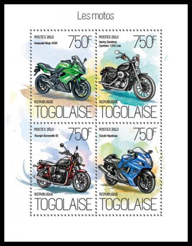 Poštové známky Togo 2013 Motocykle Mi# 5446-49 Kat 12€