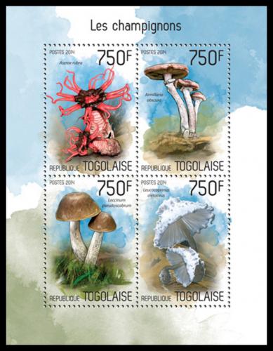 Poštové známky Togo 2014 Huby Mi# 5677-80 Kat 12€