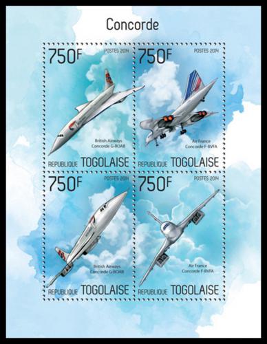 Poštové známky Togo 2014 Concorde Mi# 5712-15 Kat 12€