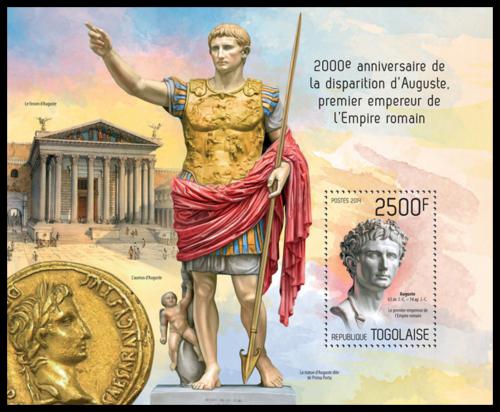 Poštová známka Togo 2014 Julius Caesar Mi# Block 965 Kat 10€