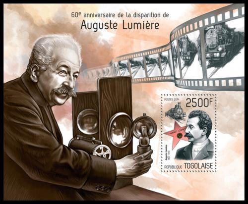Poštová známka Togo 2014 Auguste Lumière Mi# Block 971 Kat 10€