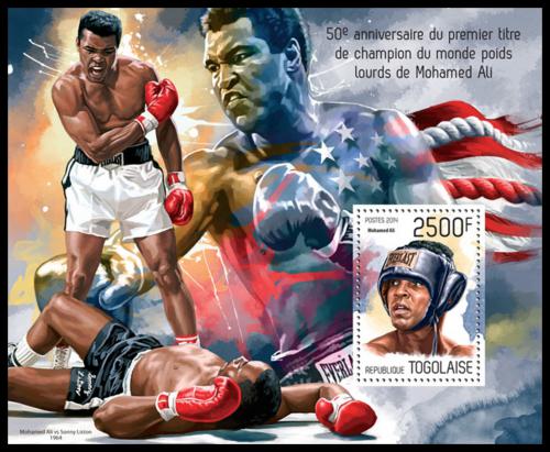 Poštová známka Togo 2014 Muhammad Ali, box Mi# Block 973 Kat 10€