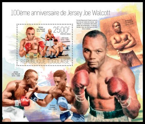 Poštová známka Togo 2014 Jersey Joe Walcott, box Mi# Block 933 Kat 10€