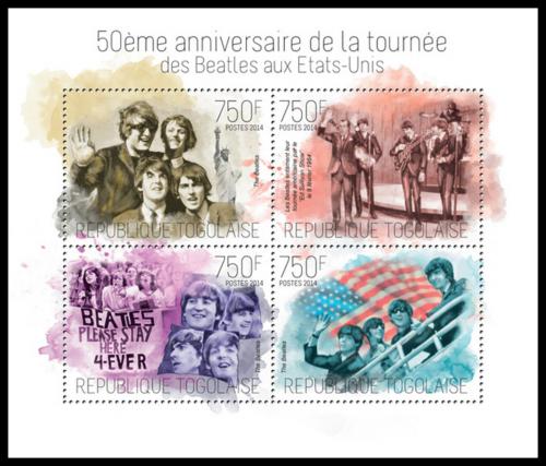 Poštové známky Togo 2014 Beatles Mi# 5595-98 Kat 12€
