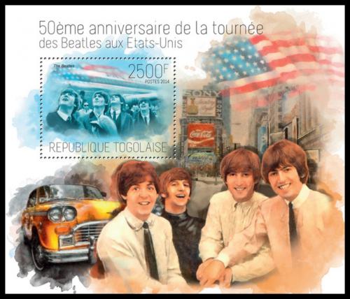 Poštová známka Togo 2014 Beatles Mi# Block 941 Kat 10€