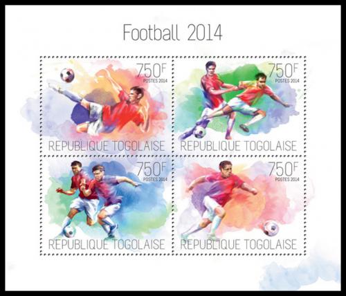 Poštové známky Togo 2014 MS ve futbale Mi# 5625-28 Kat 12€
